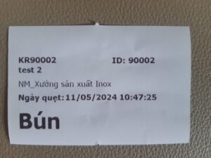 In phiếu lấy cơm